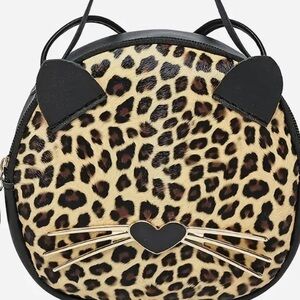 BRAND NEW GIRLS BAG! NWT Animal print brown black gold